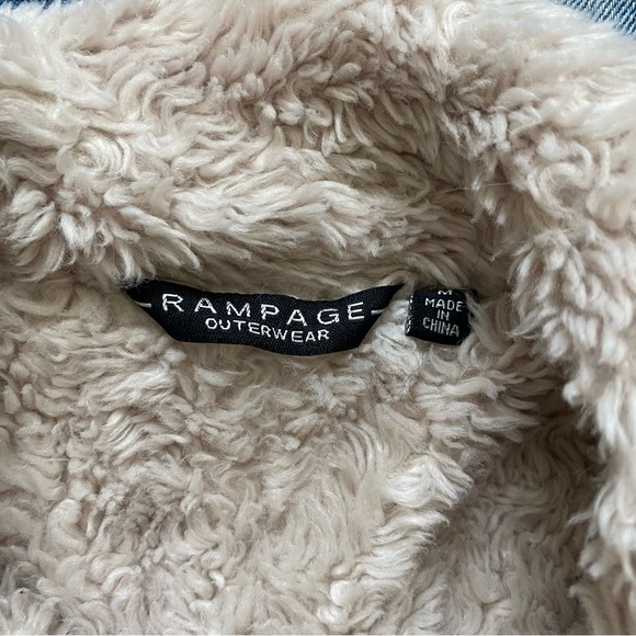 rampage sherpa lined coat size M - Picture 5 of 9